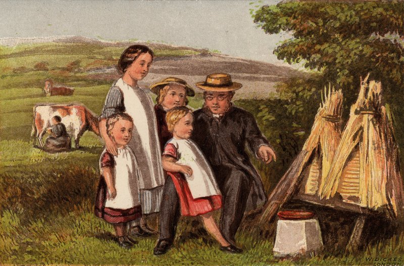 Industry: Family in the Countryside with Beehives by William Dickes