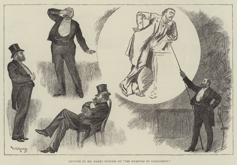 Lecture by Mr Harry Furniss on The Humours of Parliament by William Douglas Almond