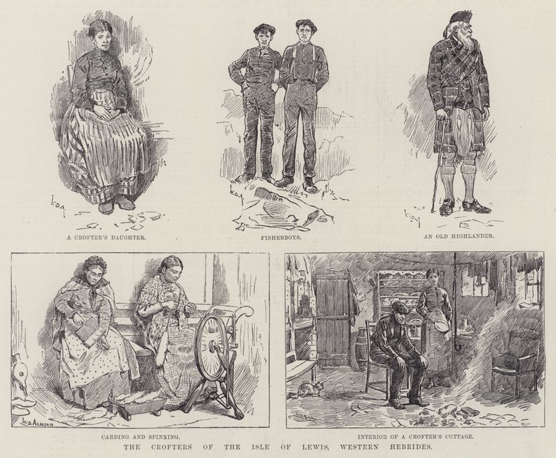 The Crofters of the Isle of Lewis, Western Hebrides by William Douglas Almond