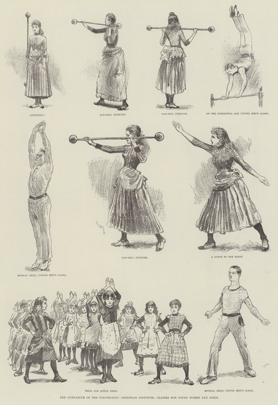 The Gymnasium of the Polytechnic Christian Institute, Classes for Young Women and Girls by William Douglas Almond