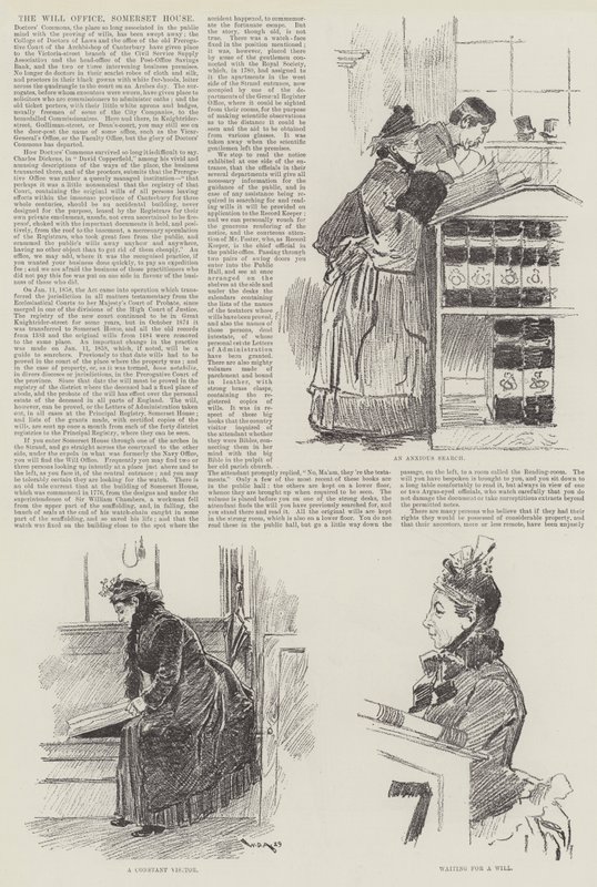The Will Office, Somerset House by William Douglas Almond