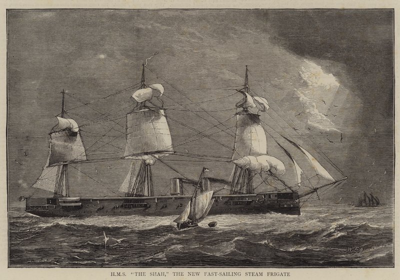 HMS The Shah, the New Fast-Sailing Steam Frigate by William Edward Atkins