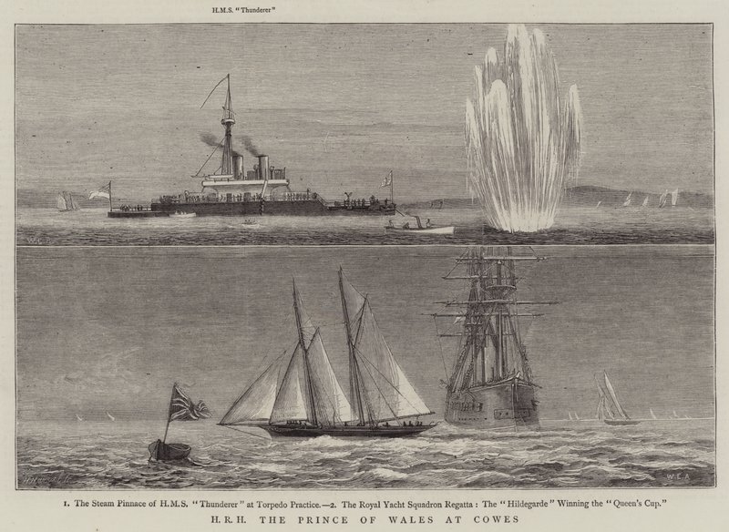 HRH the Prince of Wales at Cowes by William Edward Atkins