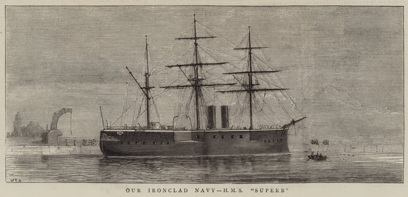 Our Ironclad Navy, HMS Superb by William Edward Atkins