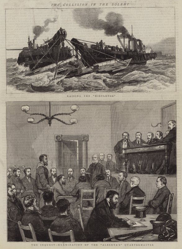 The Collision in the Solent by William Edward Atkins