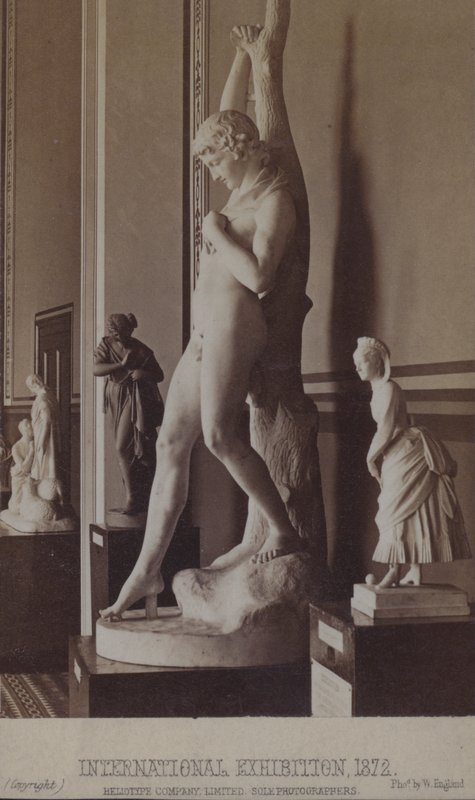 Statues on display at the International Exhibition, London by William England