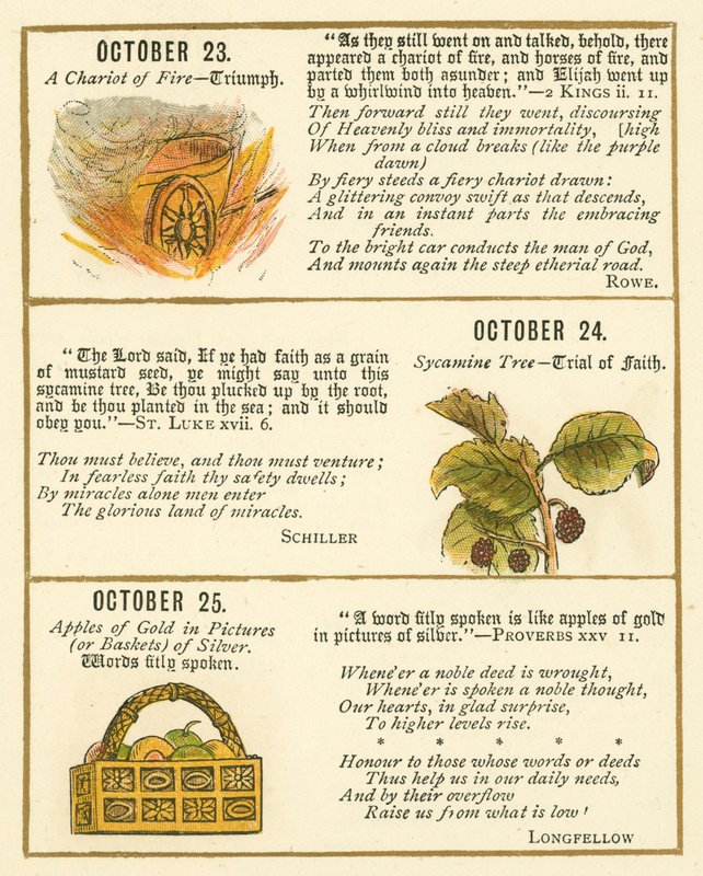 Page from The Bible Emblem Anniversary Book by William Foster