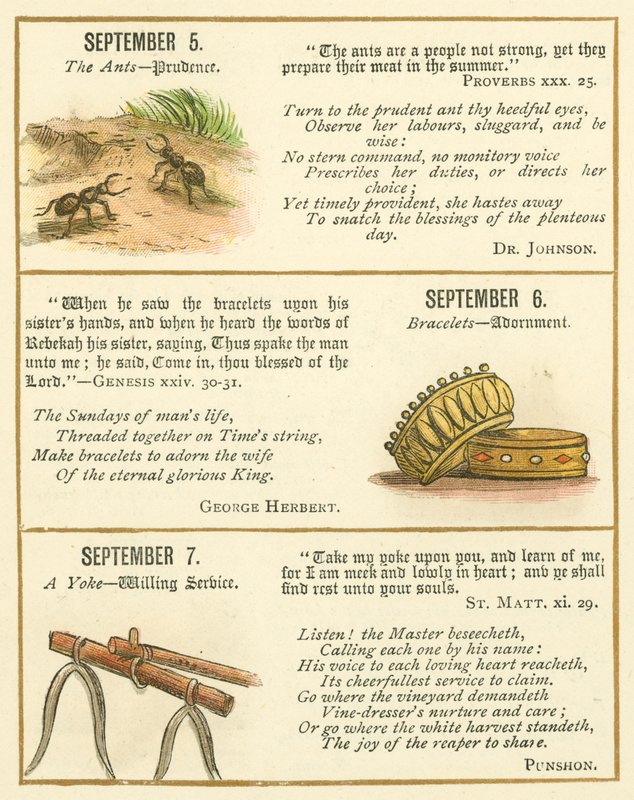 Page from The Bible Emblem Anniversary Book by William Foster
