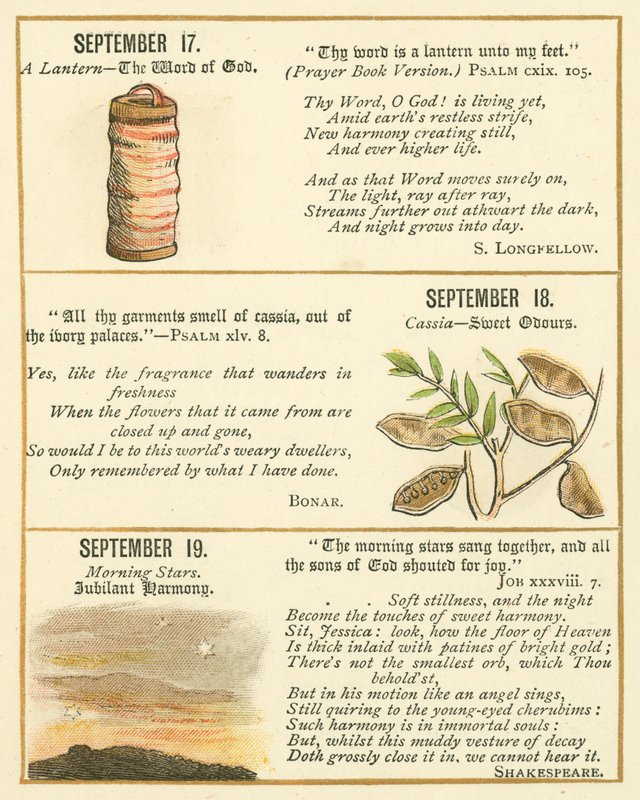 Page from The Bible Emblem Anniversary Book by William Foster