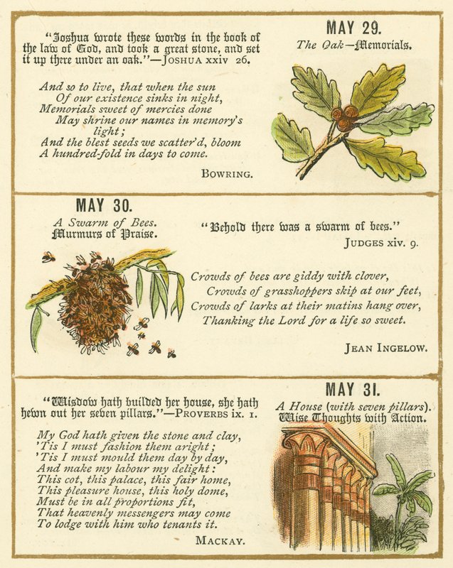 Page from The Bible Emblem Anniversary Book by William Foster