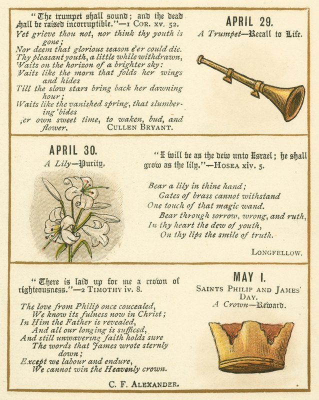 Page from The Bible Emblem Anniversary Book by William Foster