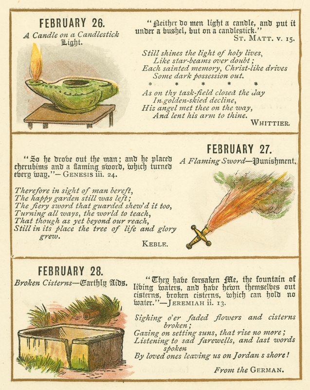 Page from The Bible Emblem Anniversary Book by William Foster