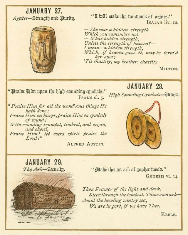 Page from The Bible Emblem Anniversary Book by William Foster