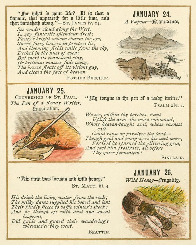 Page from The Bible Emblem Anniversary Book by William Foster