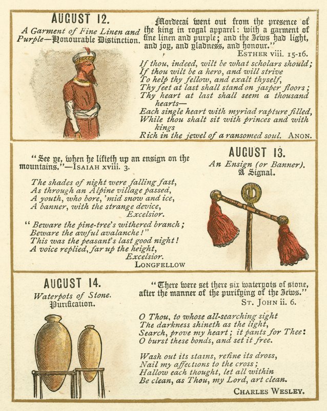 Page from The Bible Emblem Anniversary Book by William Foster
