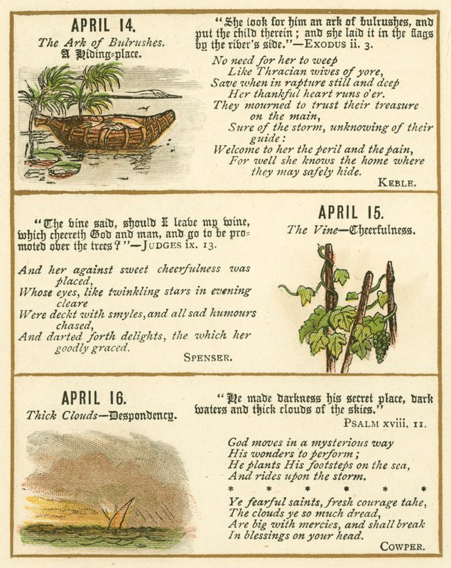 Page from The Bible Emblem Anniversary Book by William Foster