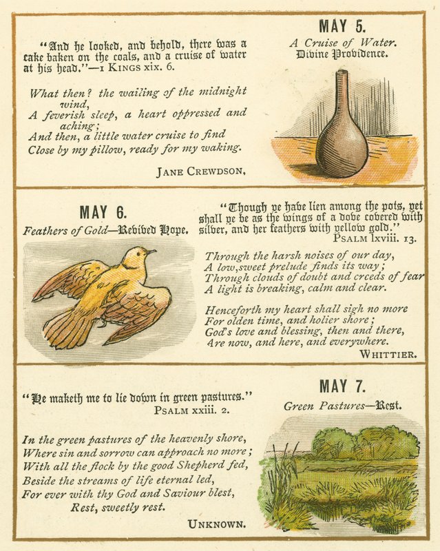 Page from The Bible Emblem Anniversary Book by William Foster