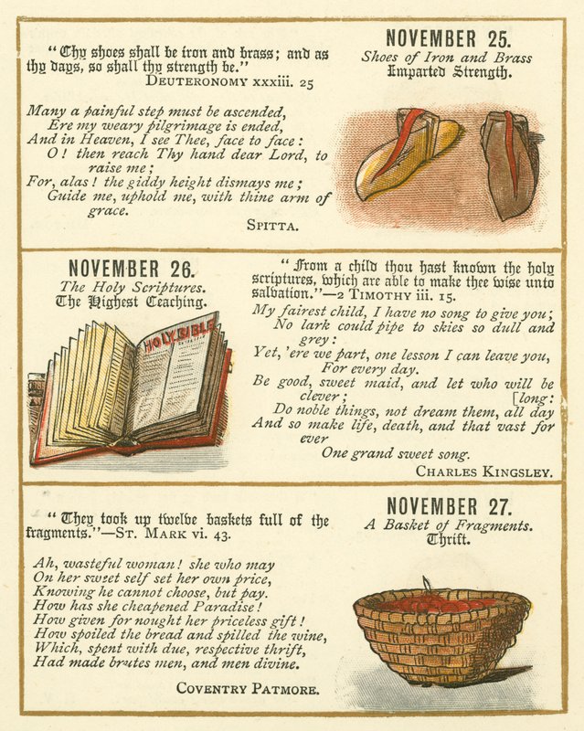 Page from The Bible Emblem Anniversary Book by William Foster