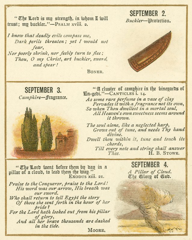 Page from The Bible Emblem Anniversary Book by William Foster