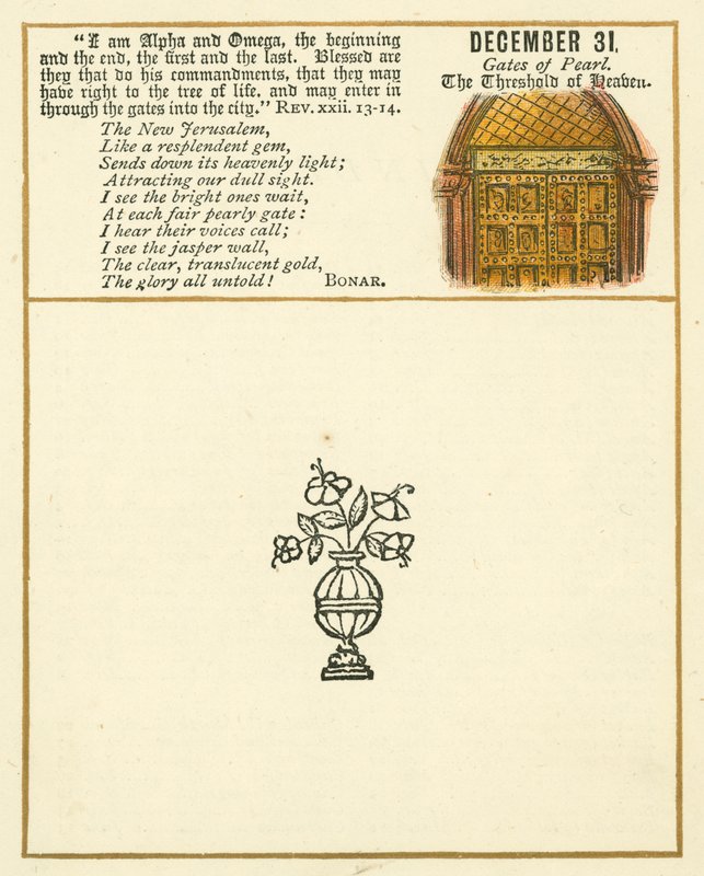 Page from The Bible Emblem Anniversary Book by William Foster