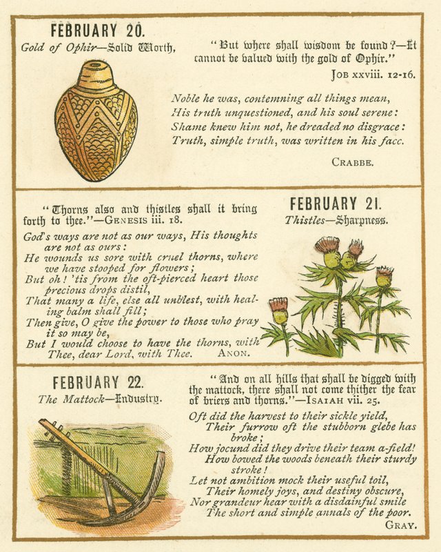 Page from The Bible Emblem Anniversary Book by William Foster