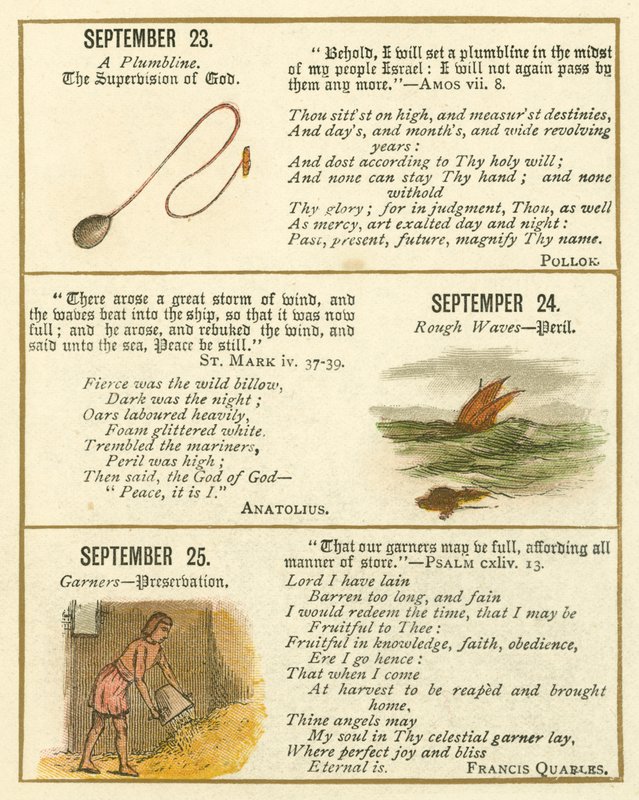 Page from The Bible Emblem Anniversary Book by William Foster