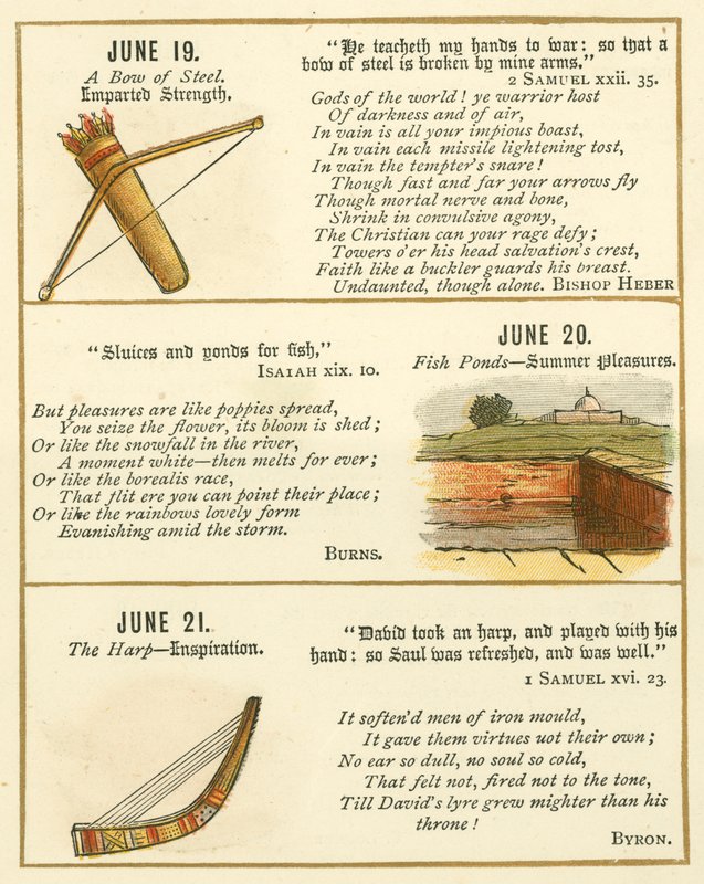 Page from The Bible Emblem Anniversary Book by William Foster