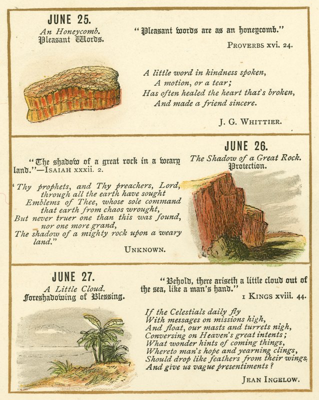 Page from The Bible Emblem Anniversary Book by William Foster