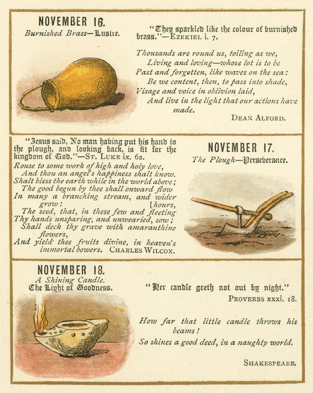 Page from The Bible Emblem Anniversary Book by William Foster