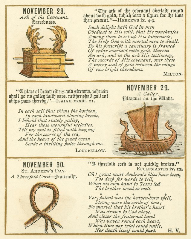 Page from The Bible Emblem Anniversary Book by William Foster