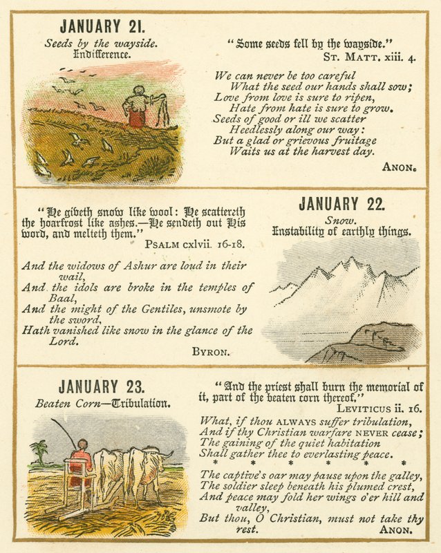 Page from The Bible Emblem Anniversary Book by William Foster