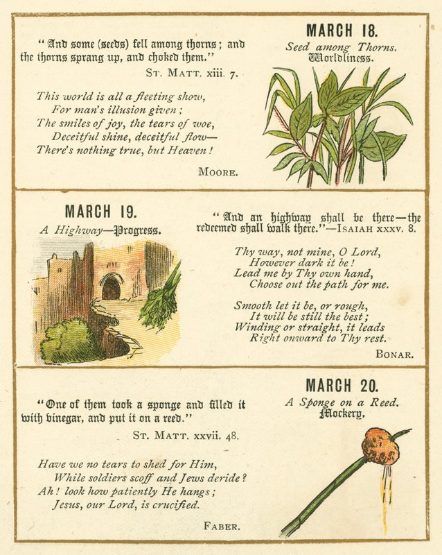 Page from The Bible Emblem Anniversary Book by William Foster