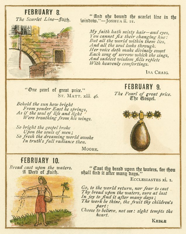 Page from The Bible Emblem Anniversary Book by William Foster