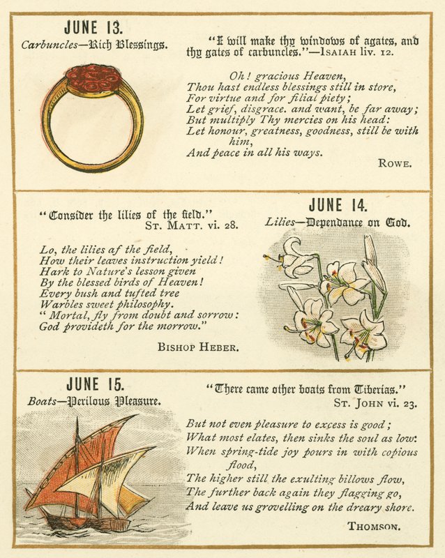 Page from The Bible Emblem Anniversary Book by William Foster