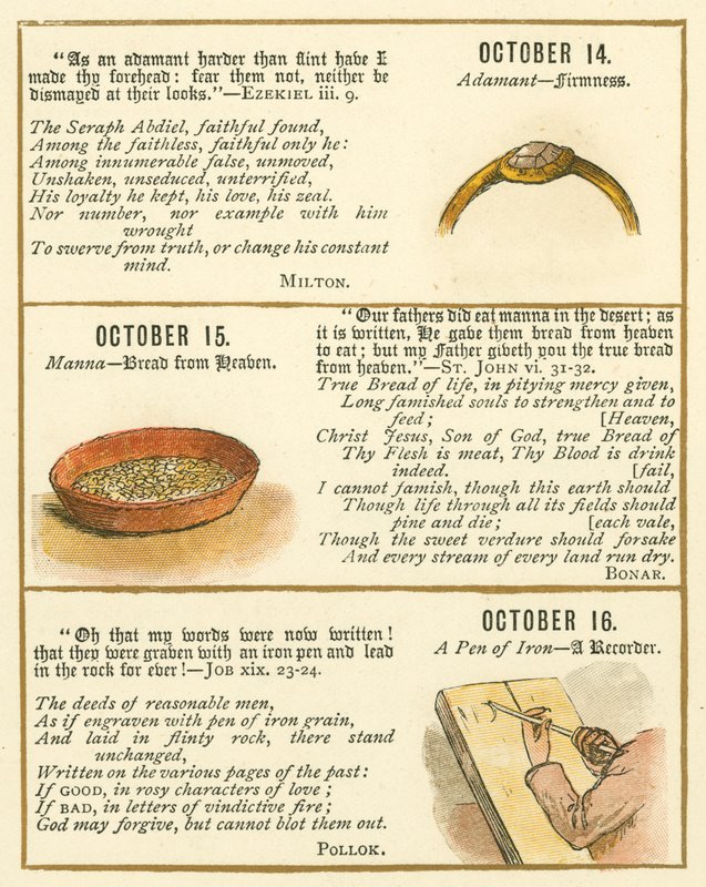 Page from The Bible Emblem Anniversary Book by William Foster