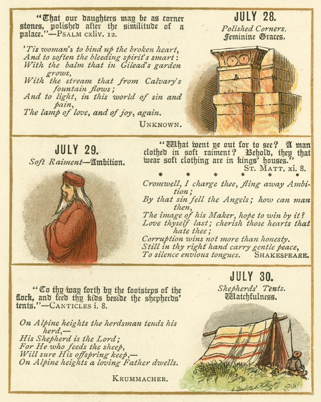 Page from The Bible Emblem Anniversary Book by William Foster