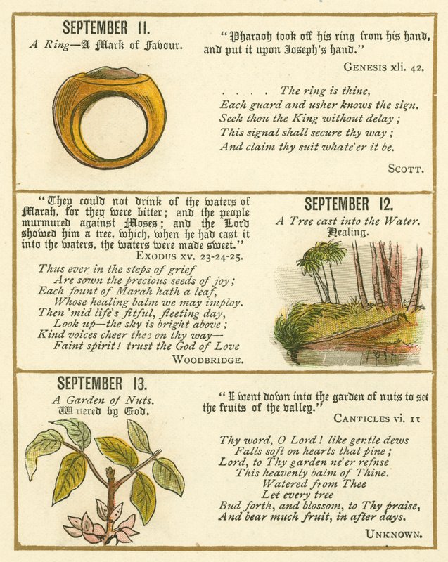 Page from The Bible Emblem Anniversary Book by William Foster