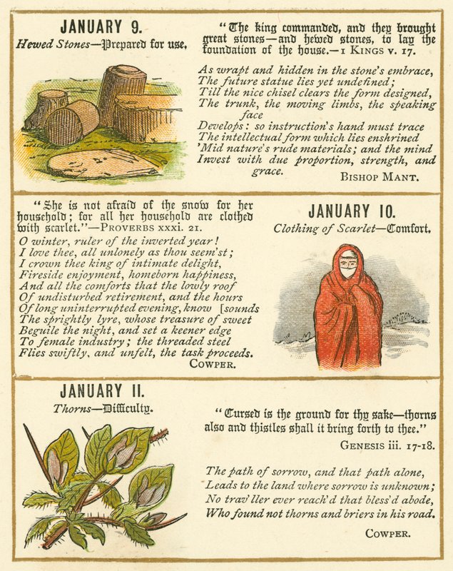Page from The Bible Emblem Anniversary Book by William Foster