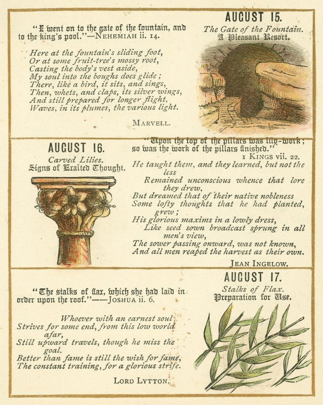 Page from The Bible Emblem Anniversary Book by William Foster