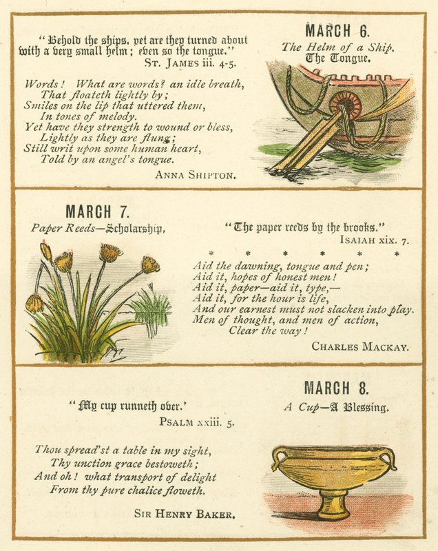 Page from The Bible Emblem Anniversary Book by William Foster