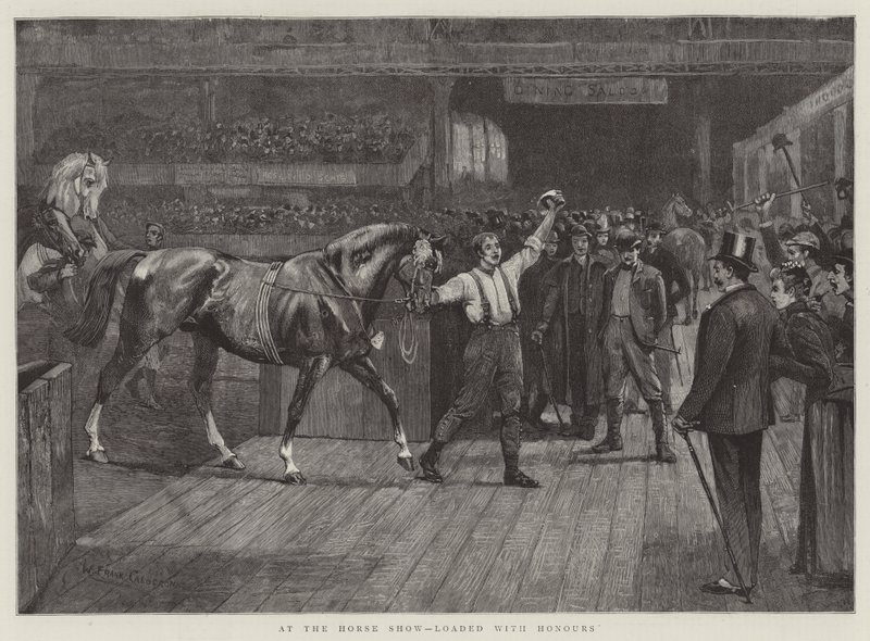 At the Horse Show, Loaded with Honours by William Frank Calderon
