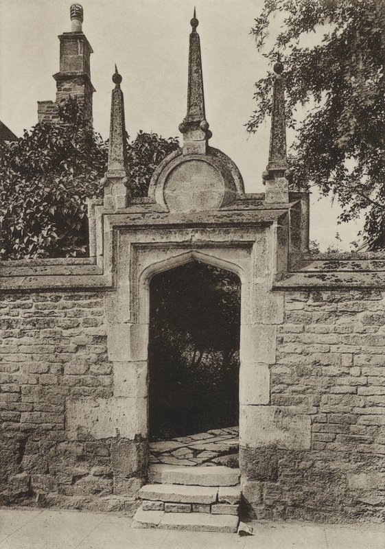 Doorway, Paynis Almshouses, Oundle by William Galsworthy Davie