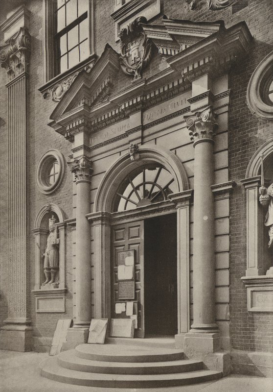 Doorway, The Guildhall, Worcester by William Galsworthy Davie