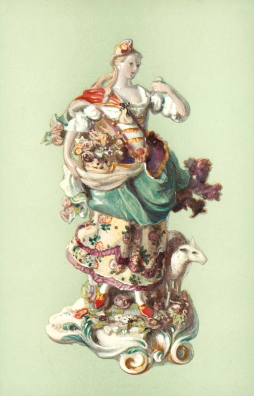 Figure of a Shepherdess, Chelsea by William Gibb