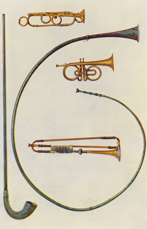 Musical instruments: Lituus and Buccina, Cornet, Trumpets by William Gibb