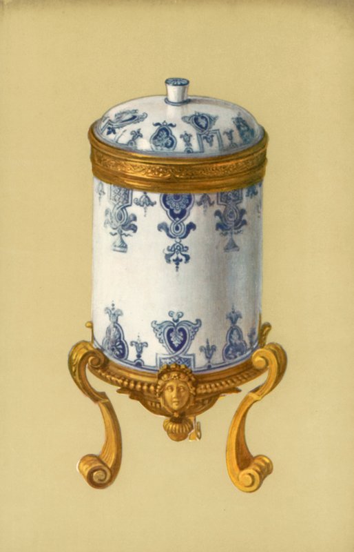 Toilette-pot, St Cloud, with Ormolu Mount by William Gibb