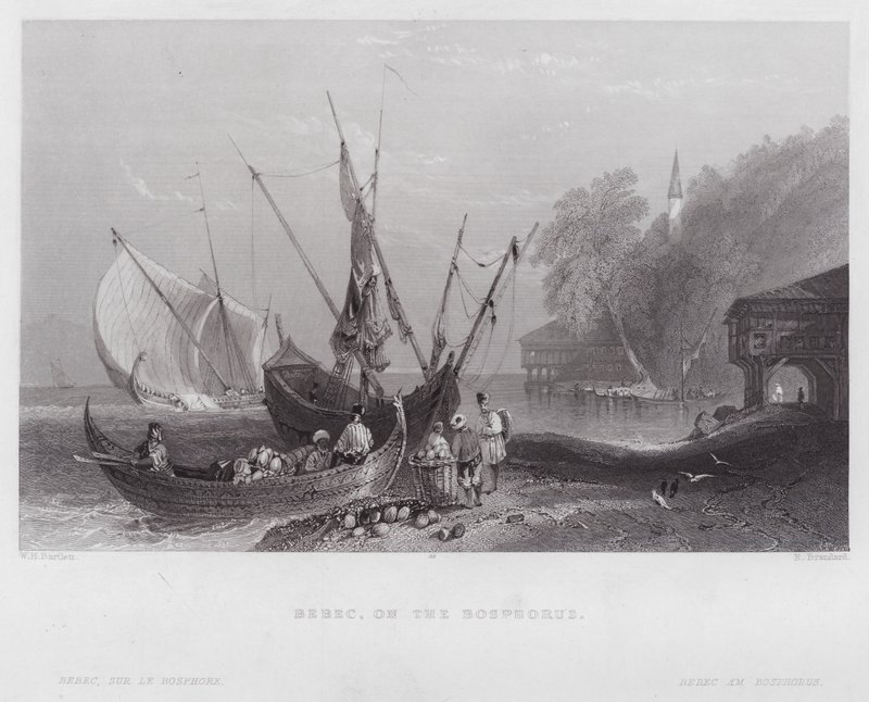 Bebec, on the Bosphorus by William H. Bartlett