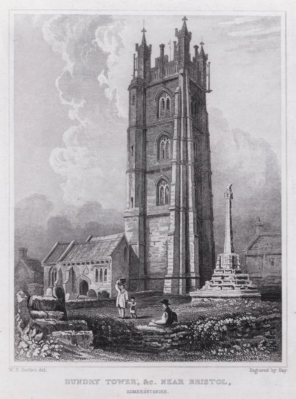 Dundry Tower, near Bristol, Somersetshire by William H. Bartlett