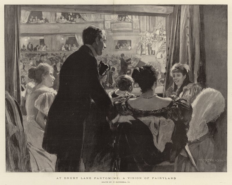 At Drury Lane Pantomime, a Vision of Fairyland by William Hatherell