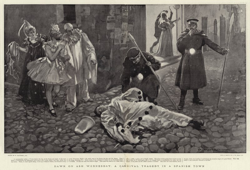 Dawn on Ash Wednesday, a Carnival Tragedy in a Spanish Town by William Hatherell